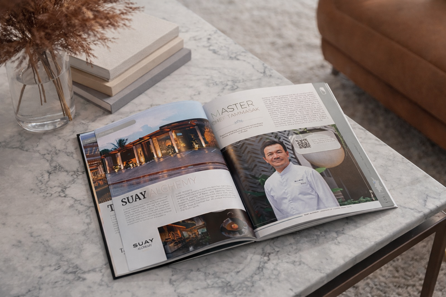 SELECT Phuket magazine open on table